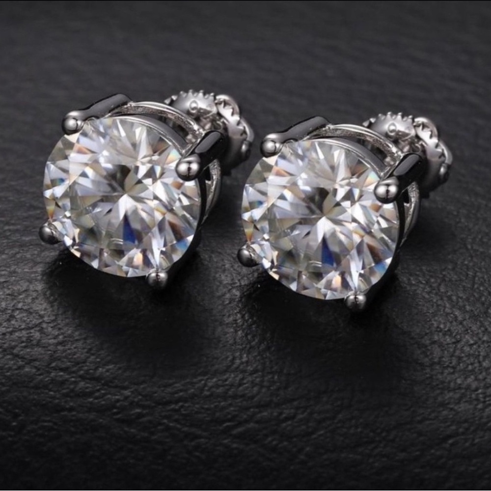 6ct Certified Classic Solid 925 Sterling Silver M… - image 6